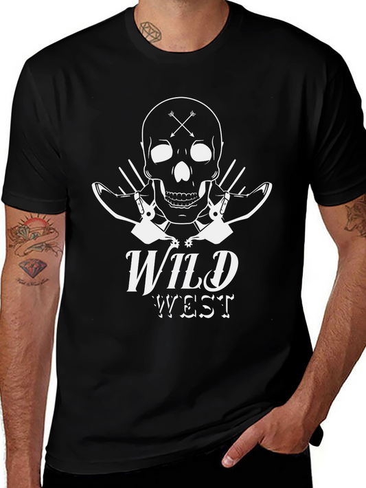 Wild West Skull Graphic Tee