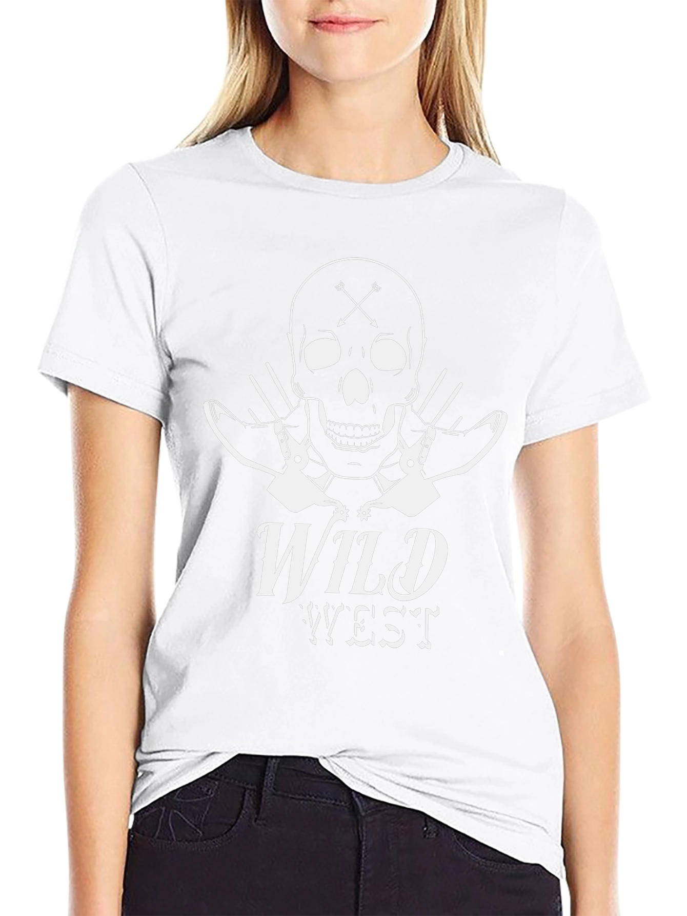 Wild West Skull Graphic Tee