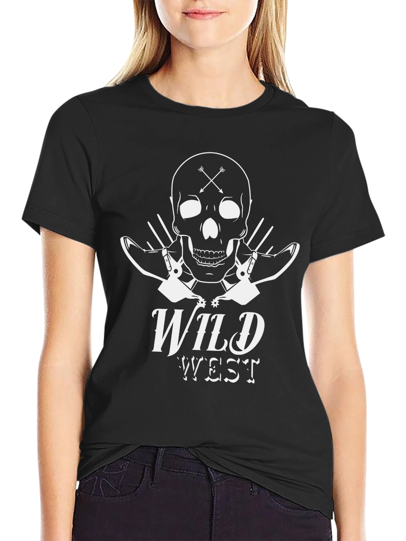 Wild West Skull Graphic Tee