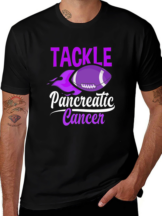Tackle Pancreatic Cancer Awareness T-Shirt