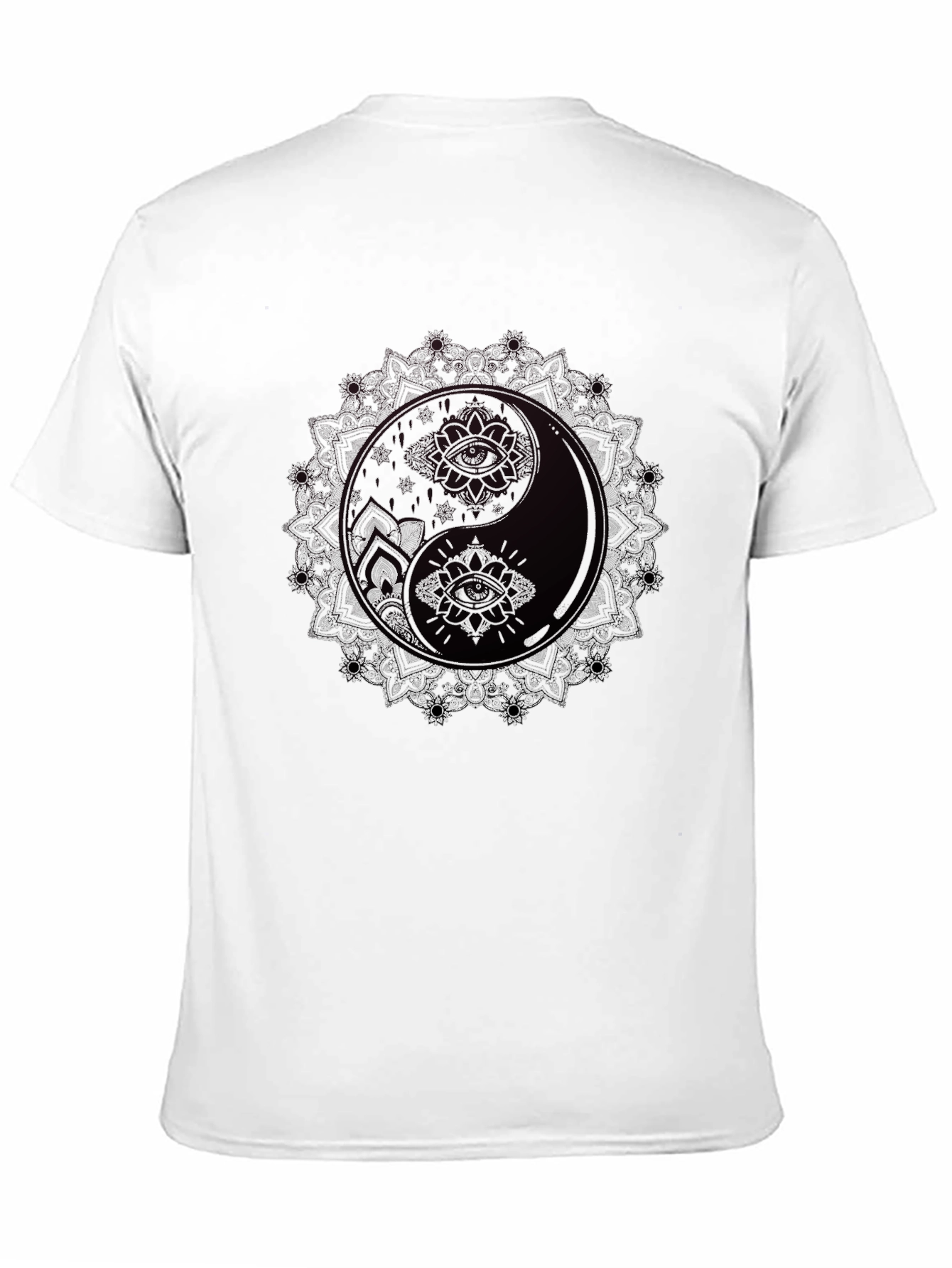 Yin Yang Mandala Graphic Tee - Balance and Style