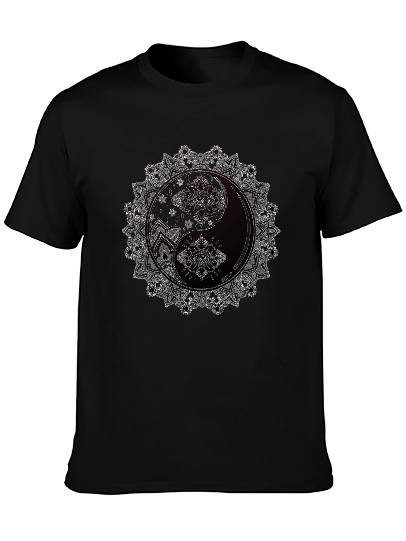 Yin Yang Mandala Graphic Tee - Balance and Style