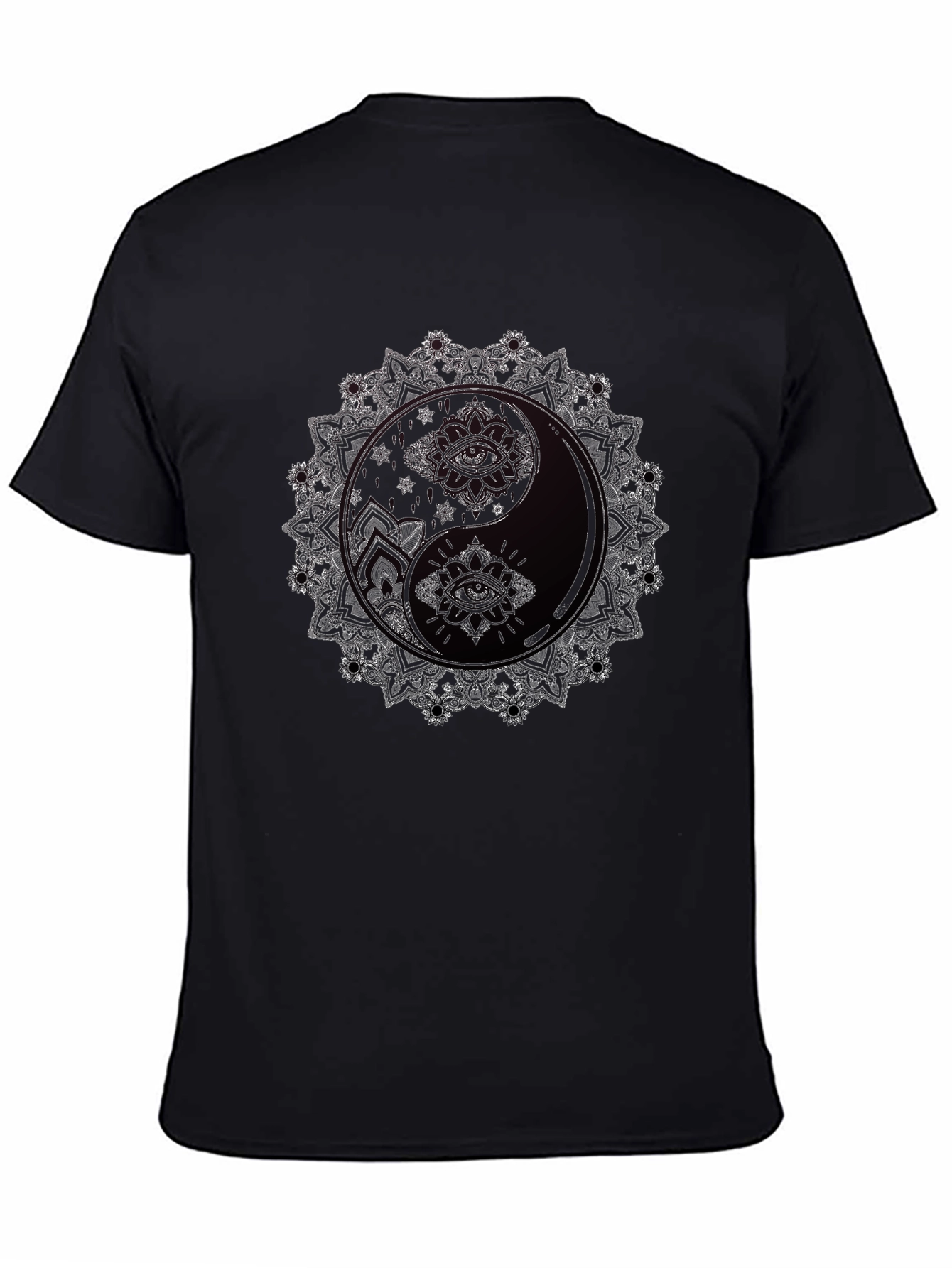 Yin Yang Mandala Graphic Tee - Balance and Style