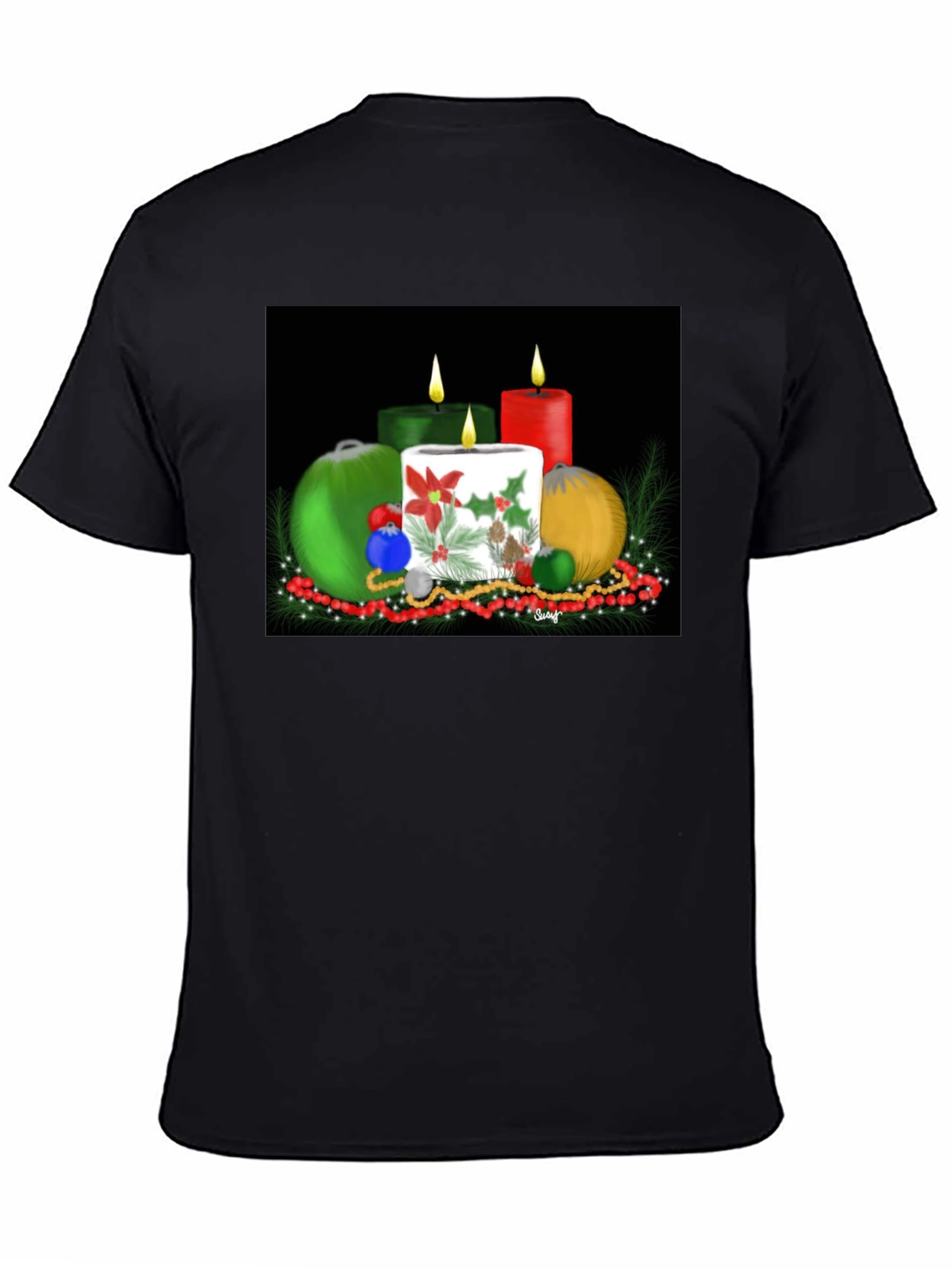 Festive Holiday Candles T-Shirt