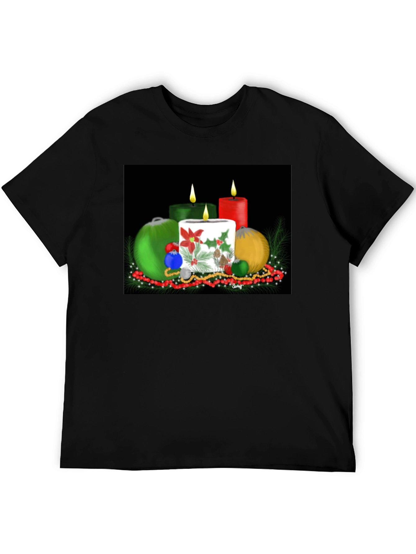 Festive Holiday Candles T-Shirt