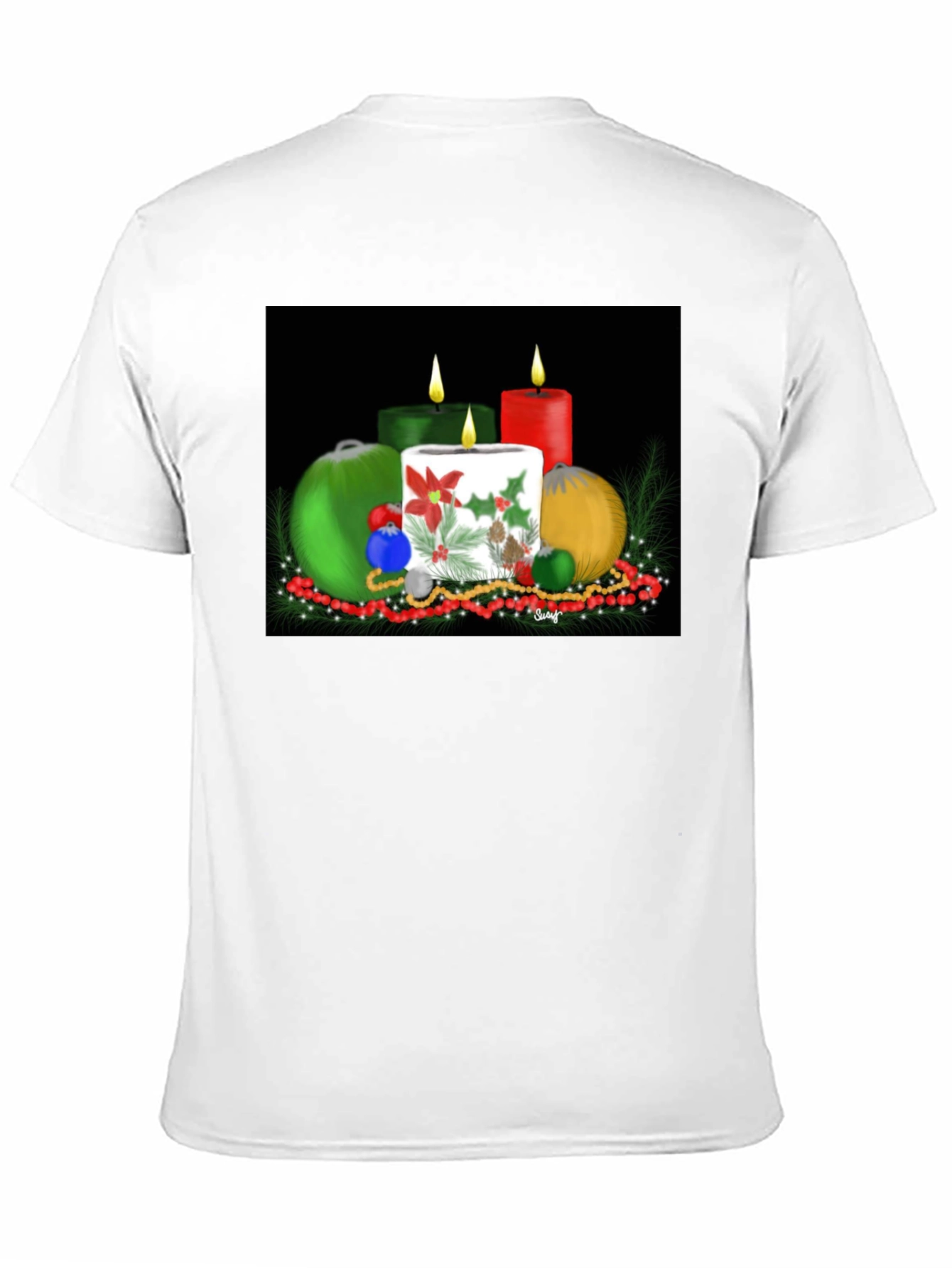 Festive Holiday Candles T-Shirt
