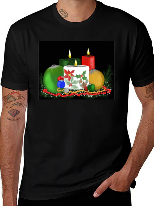 Festive Holiday Candles T-Shirt