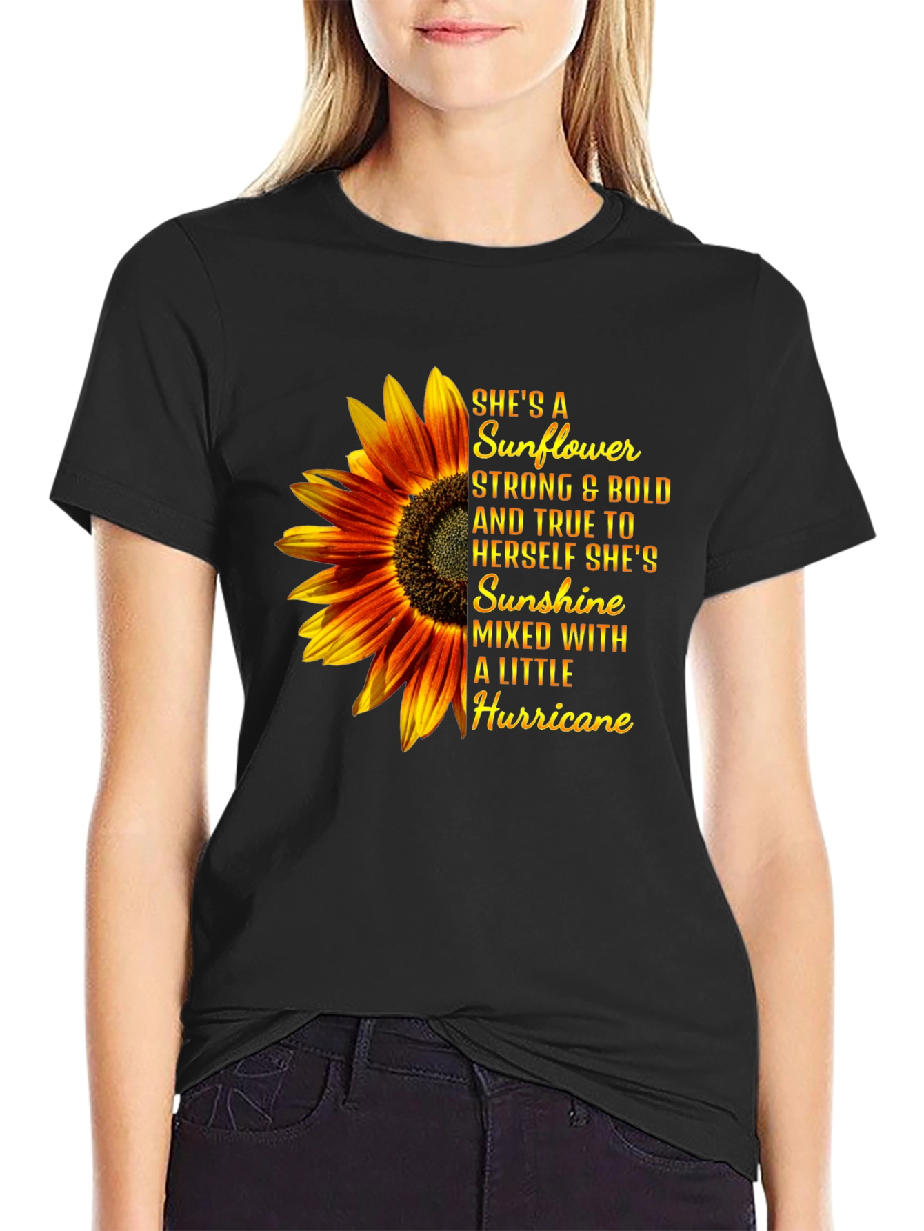 Sunflower Hurricane Graphic T-Shirt