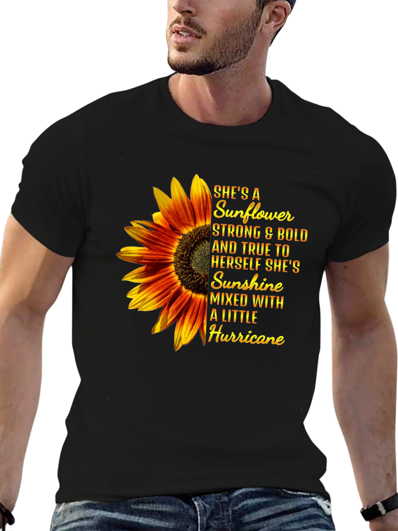 Sunflower Hurricane Graphic T-Shirt