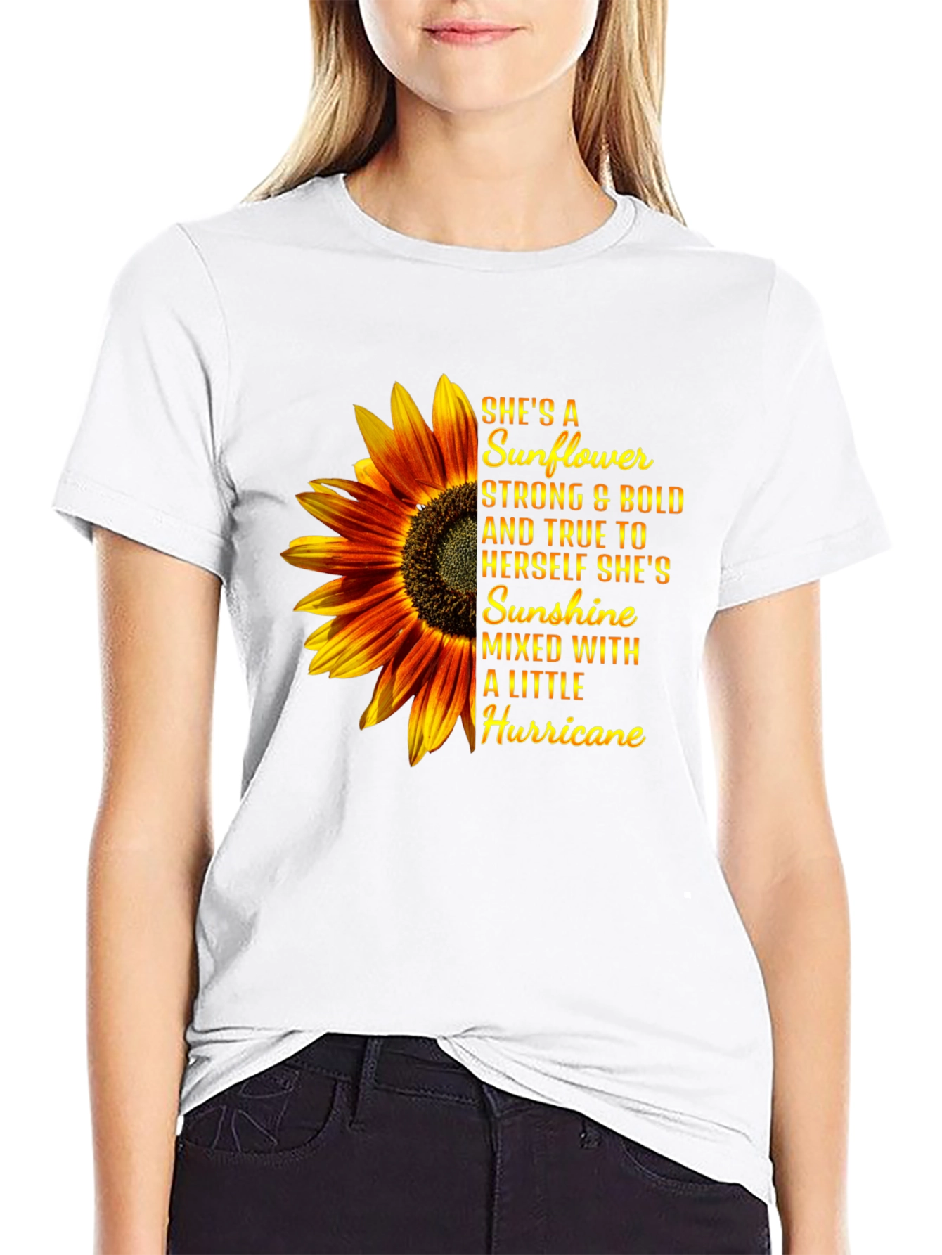 Sunflower Hurricane Graphic T-Shirt