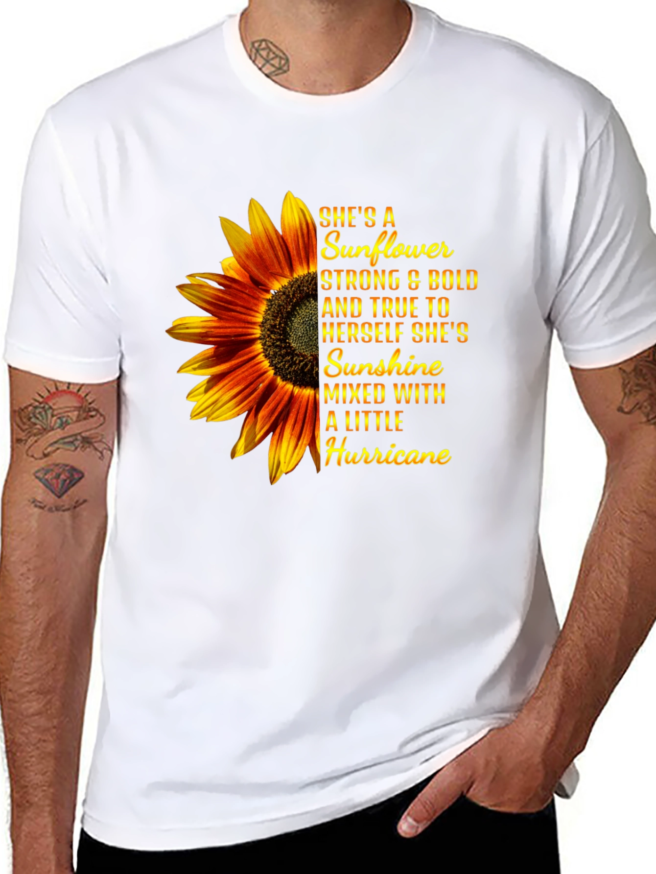 Sunflower Hurricane Graphic T-Shirt