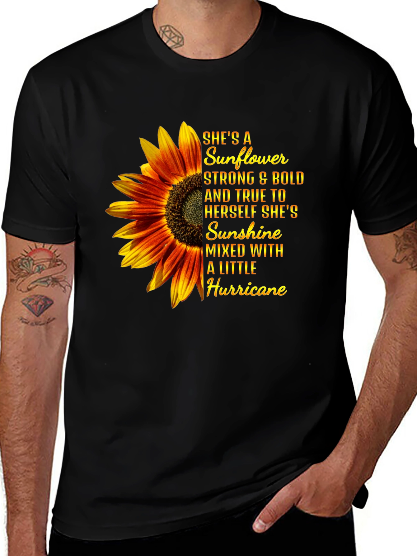 Sunflower Hurricane Graphic T-Shirt