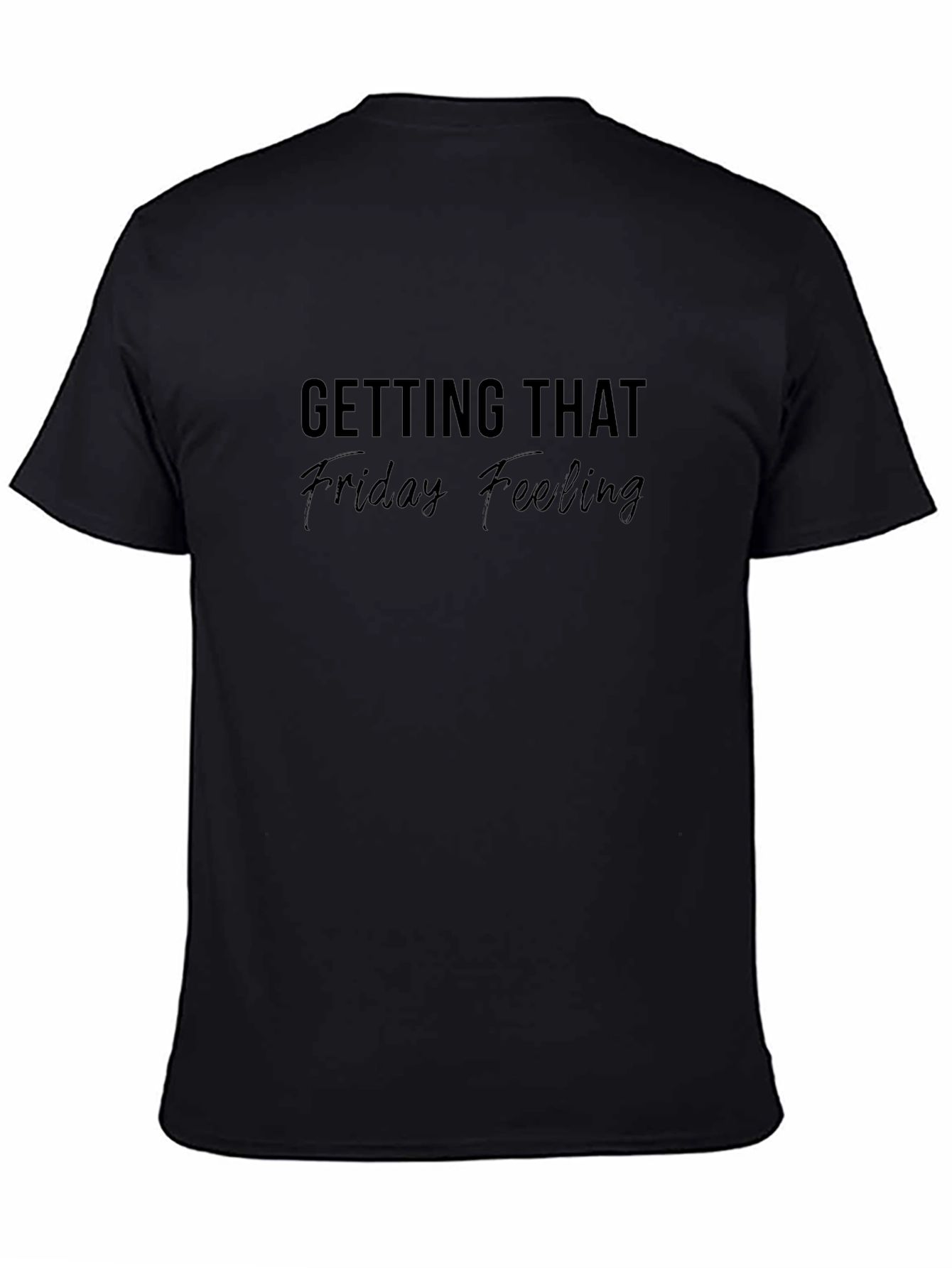 Friday Feeling Black Graphic Tee