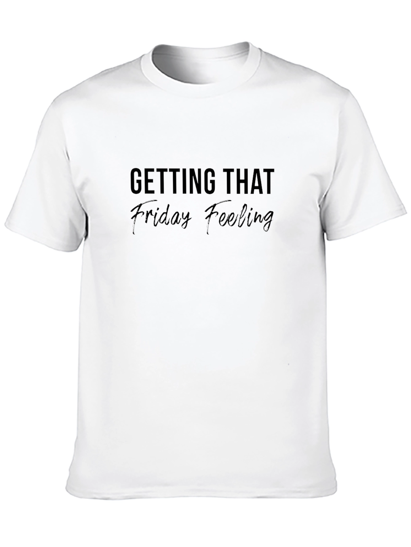 Friday Feeling Black Graphic Tee