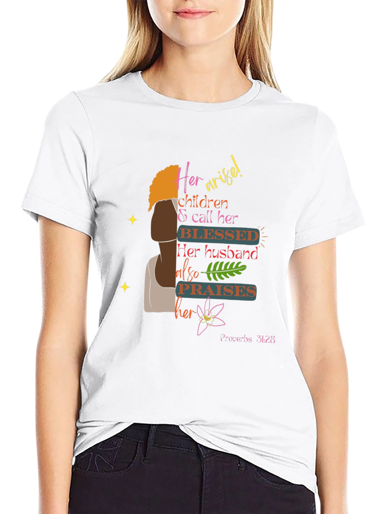 Blessed Proverbs 31:28 Graphic Tee