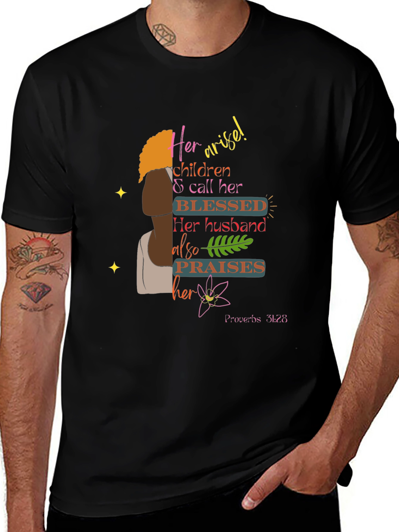 Blessed Proverbs 31:28 Graphic Tee