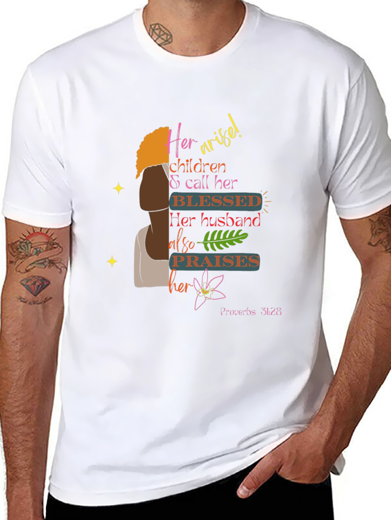 Blessed Proverbs 31:28 Graphic Tee