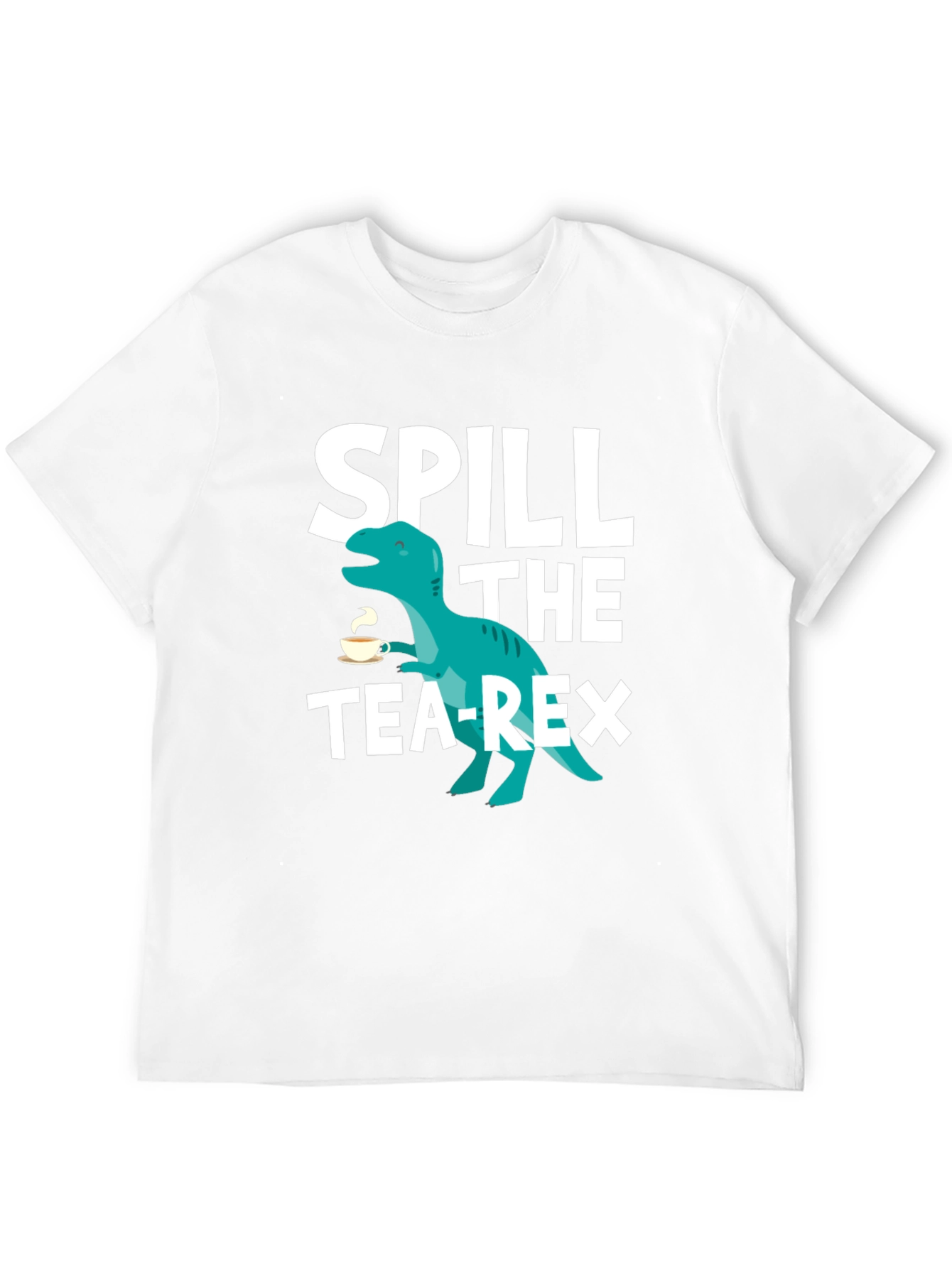 Spill the Tea-Rex Graphic T-Shirt