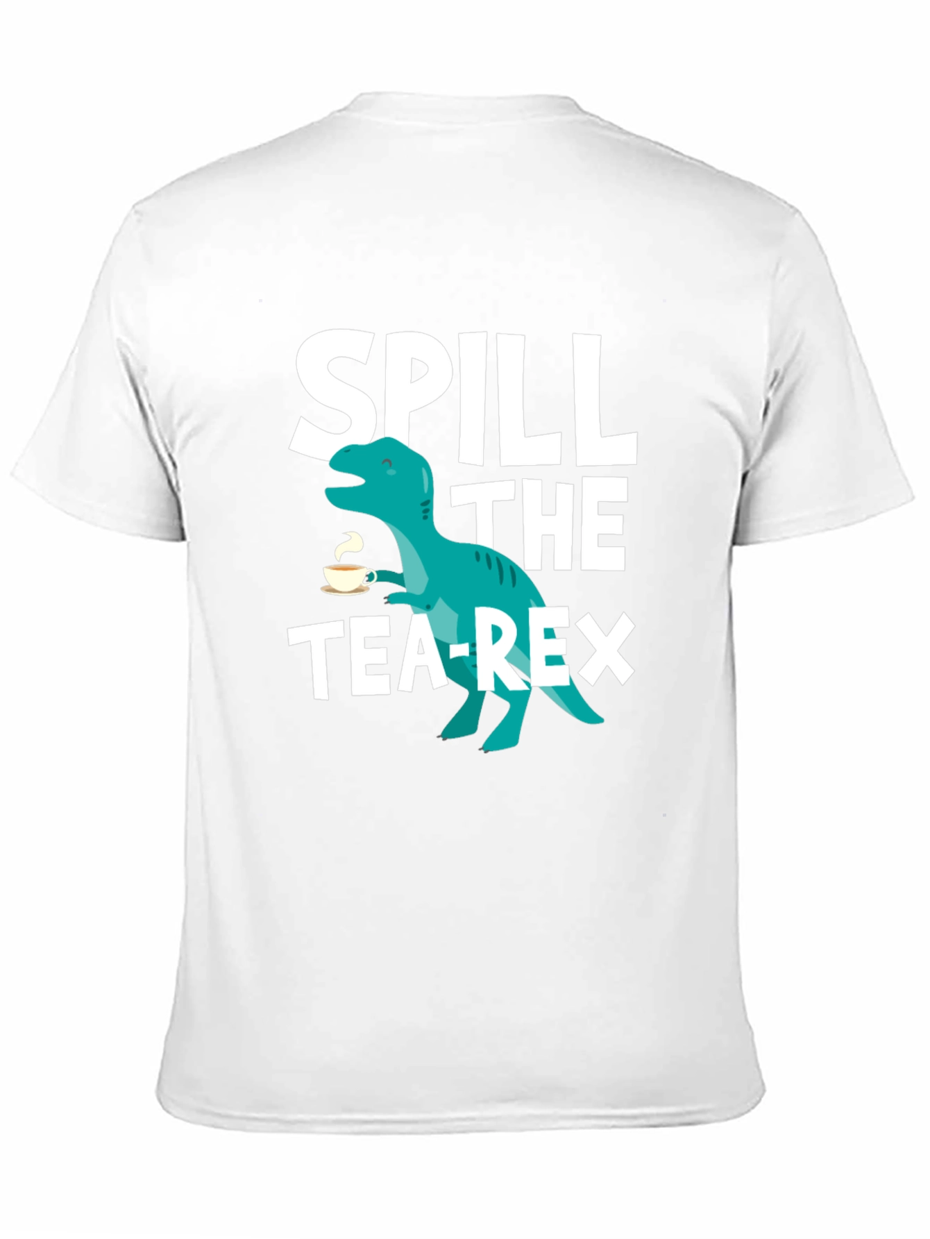 Spill the Tea-Rex Graphic T-Shirt