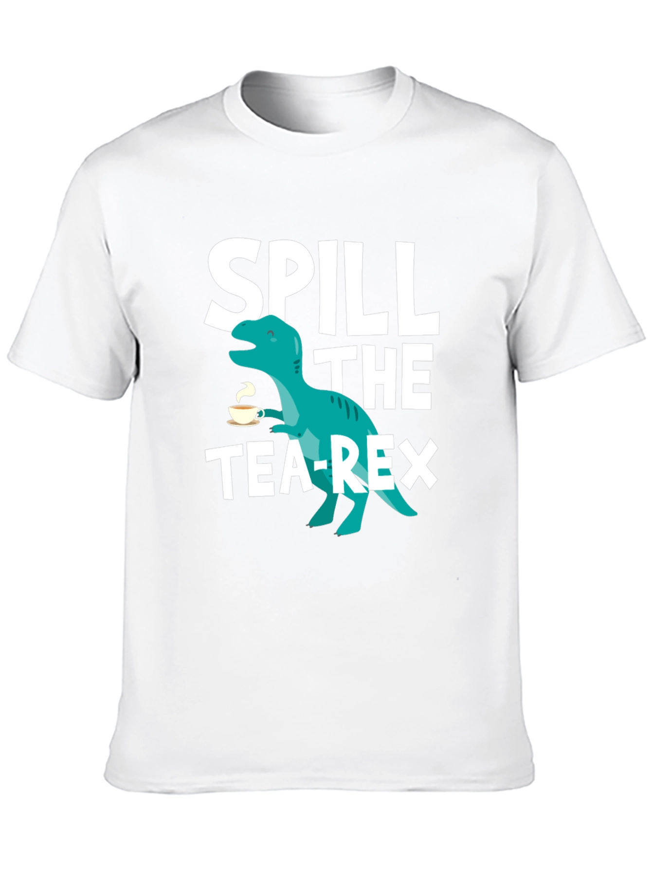 Spill the Tea-Rex Graphic T-Shirt