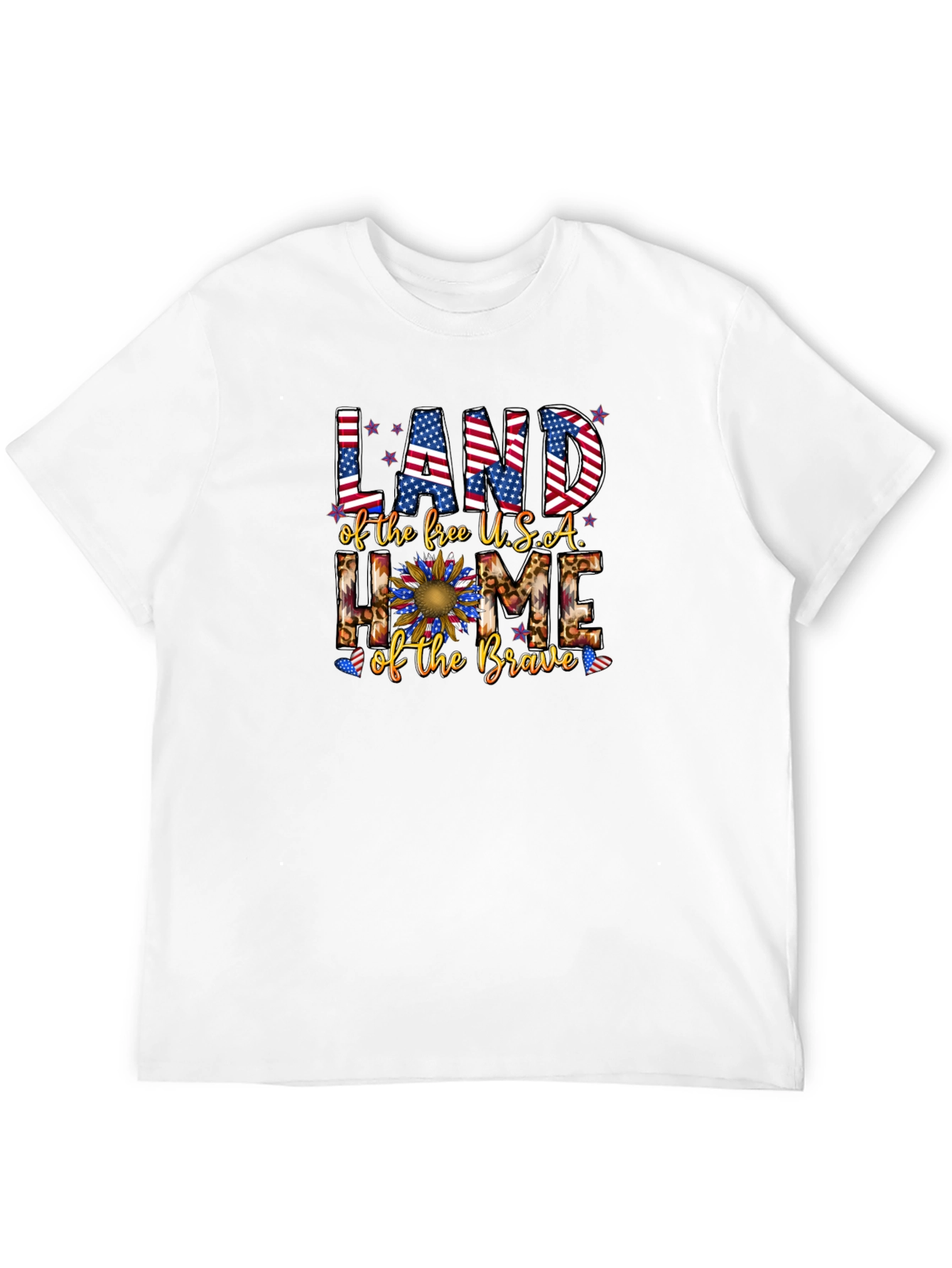 Patriotic Land of the Free Graphic Tee