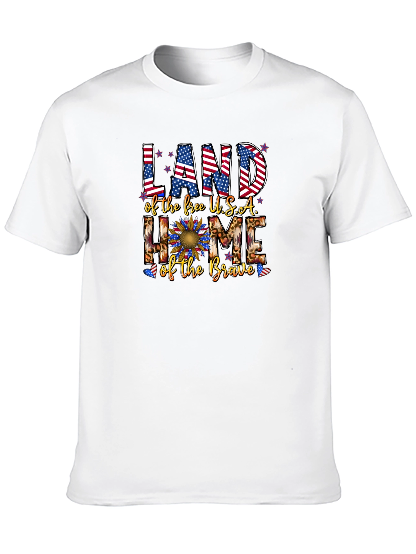 Patriotic Land of the Free Graphic Tee