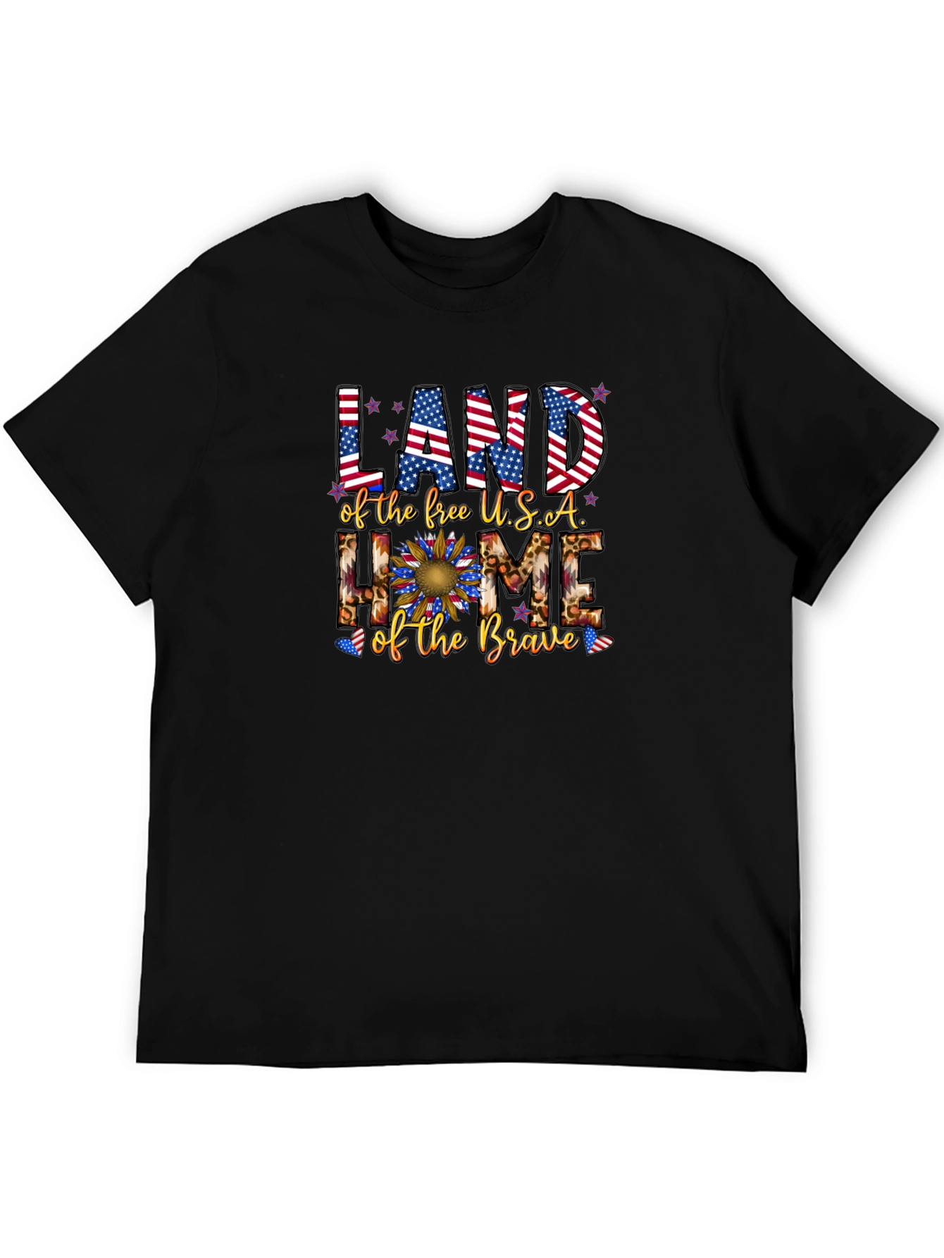 Patriotic Land of the Free Graphic Tee