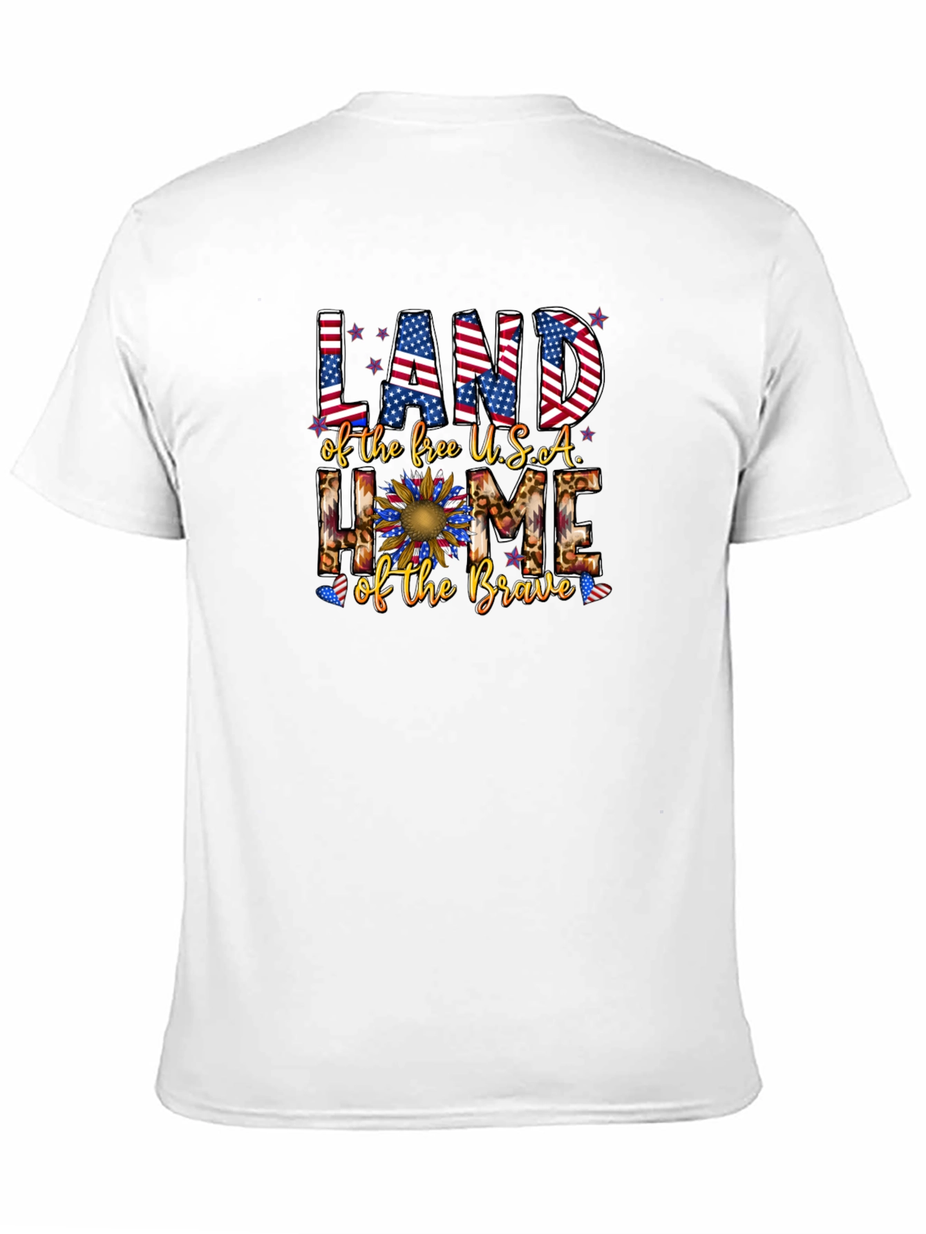 Patriotic Land of the Free Graphic Tee