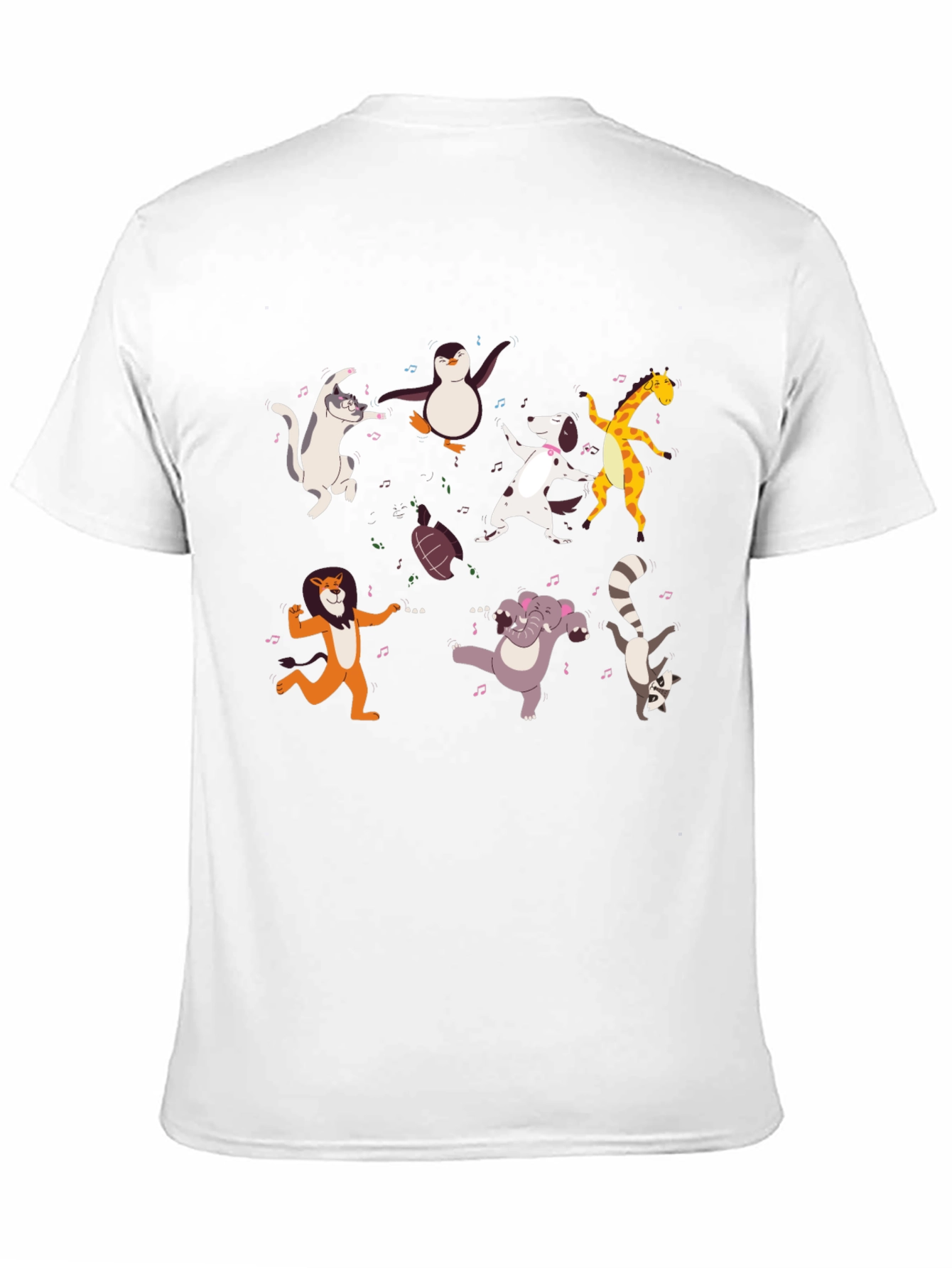 Dancing Animals Black T-Shirt