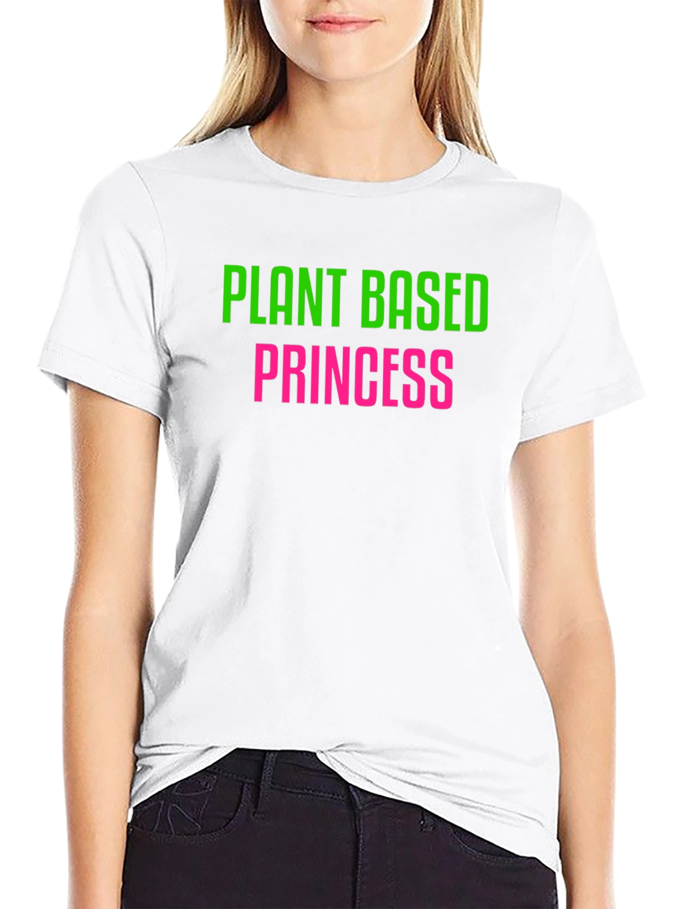 Plant Based Princess Black T-Shirt