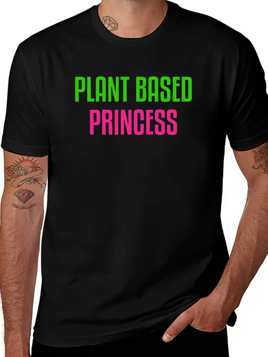 Plant Based Princess Black T-Shirt