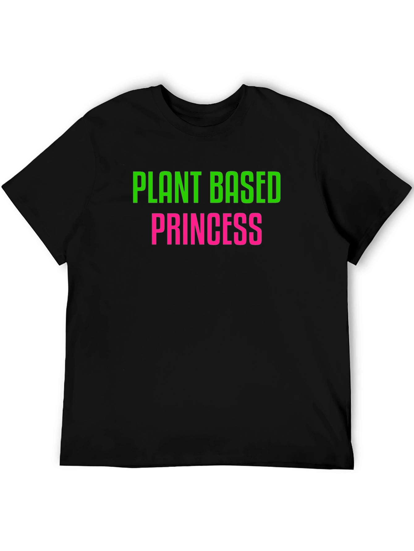 Plant Based Princess Black T-Shirt