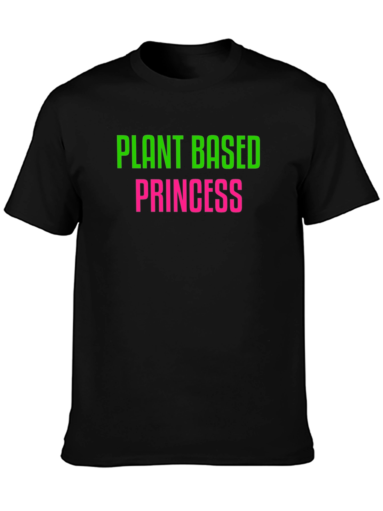 Plant Based Princess Black T-Shirt