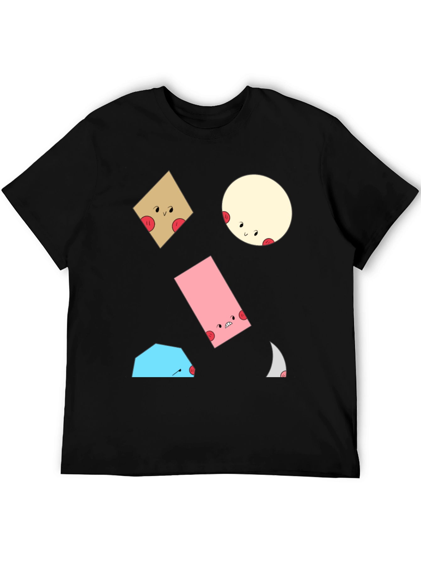 Fun Geometric Character T-Shirt