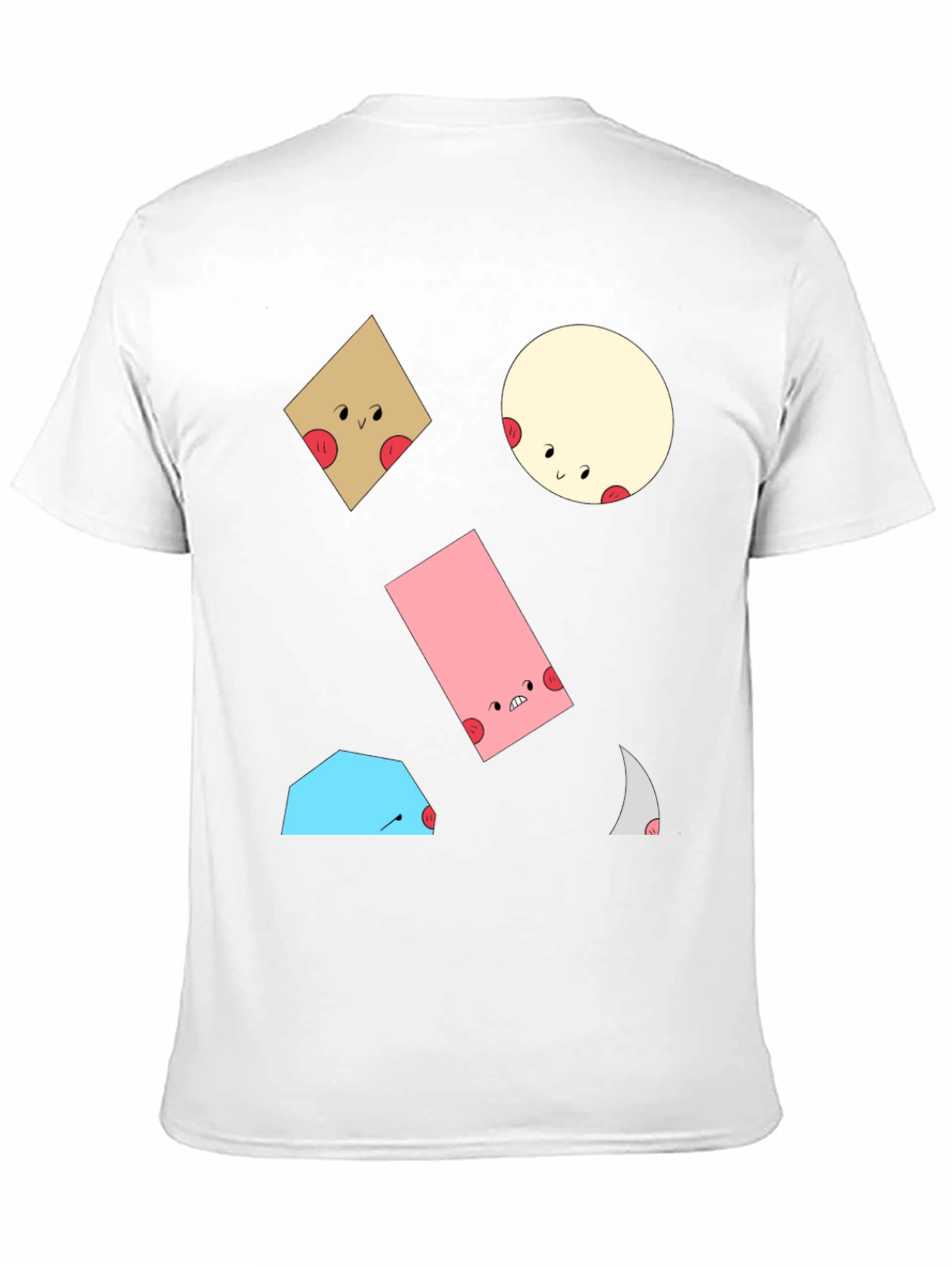 Fun Geometric Character T-Shirt