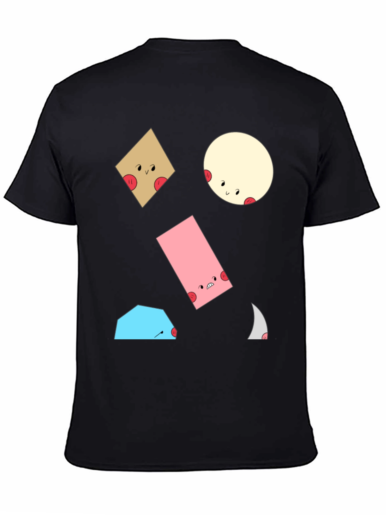 Fun Geometric Character T-Shirt