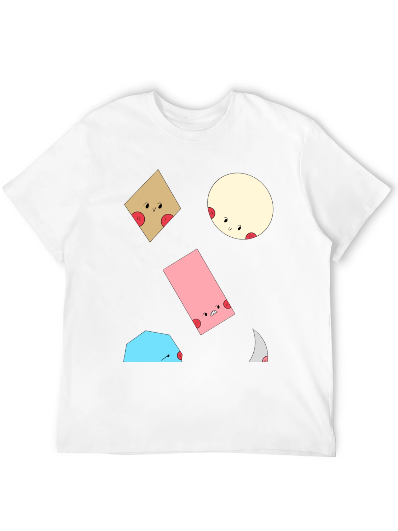 Fun Geometric Character T-Shirt