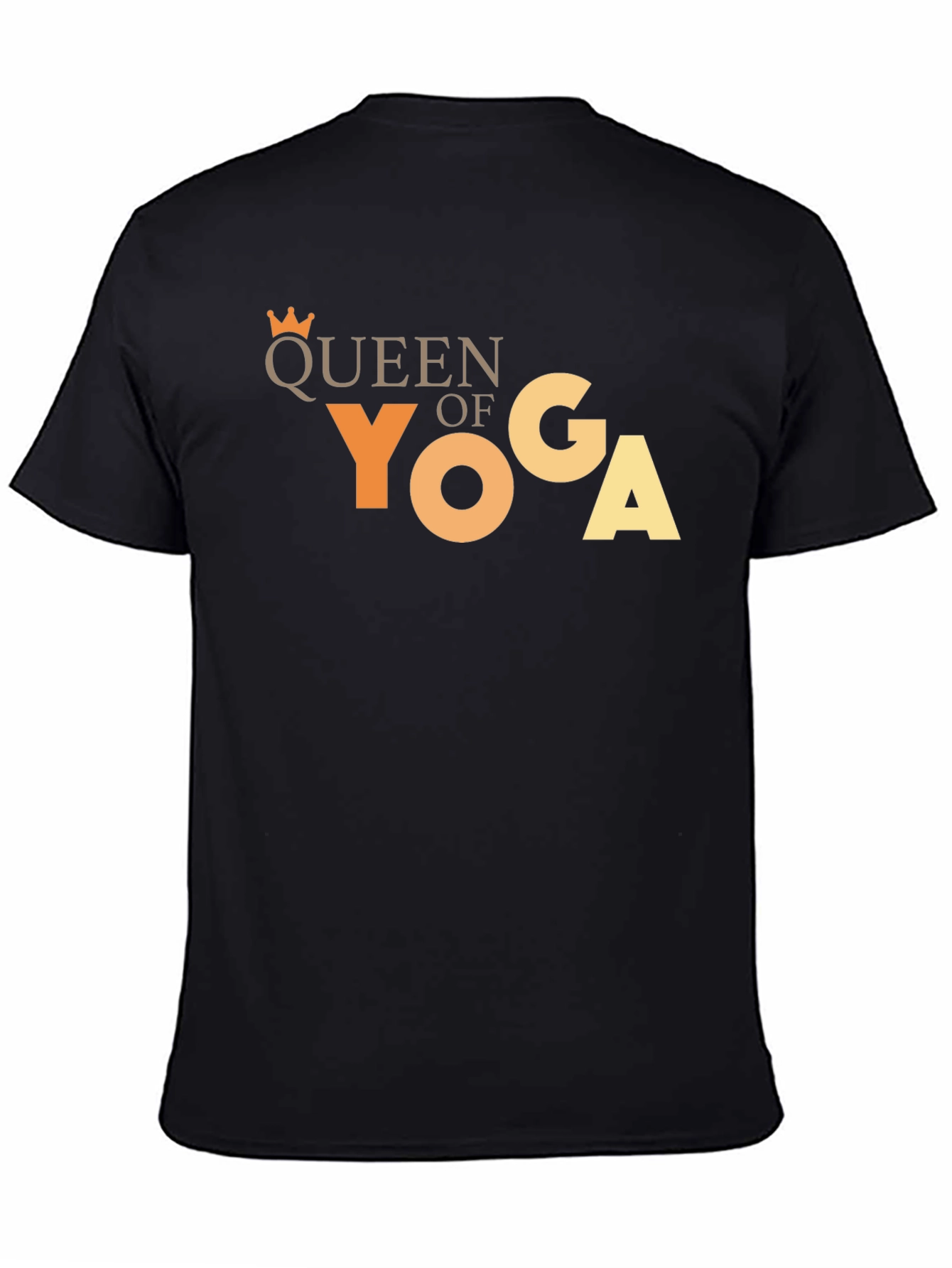 Queen of Yoga Black T-Shirt