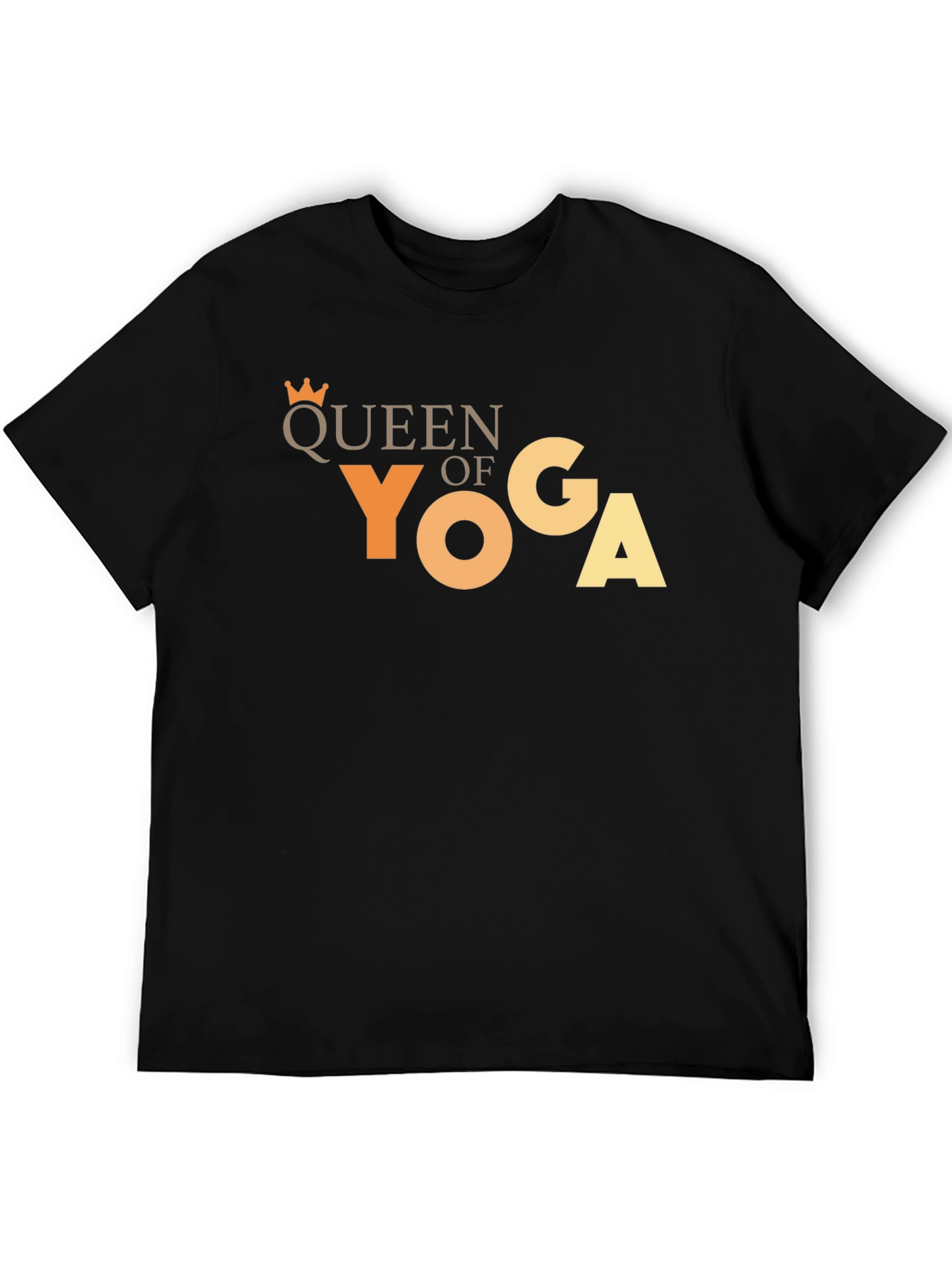 Queen of Yoga Black T-Shirt