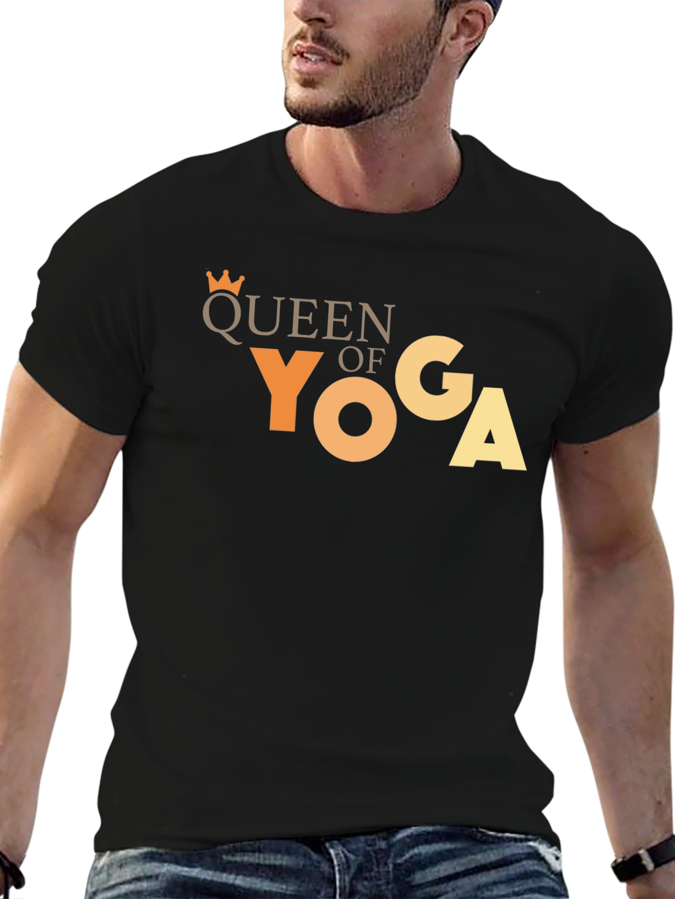 Queen of Yoga Black T-Shirt