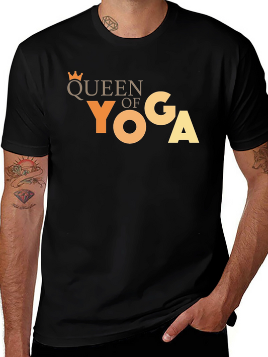 Queen of Yoga Black T-Shirt
