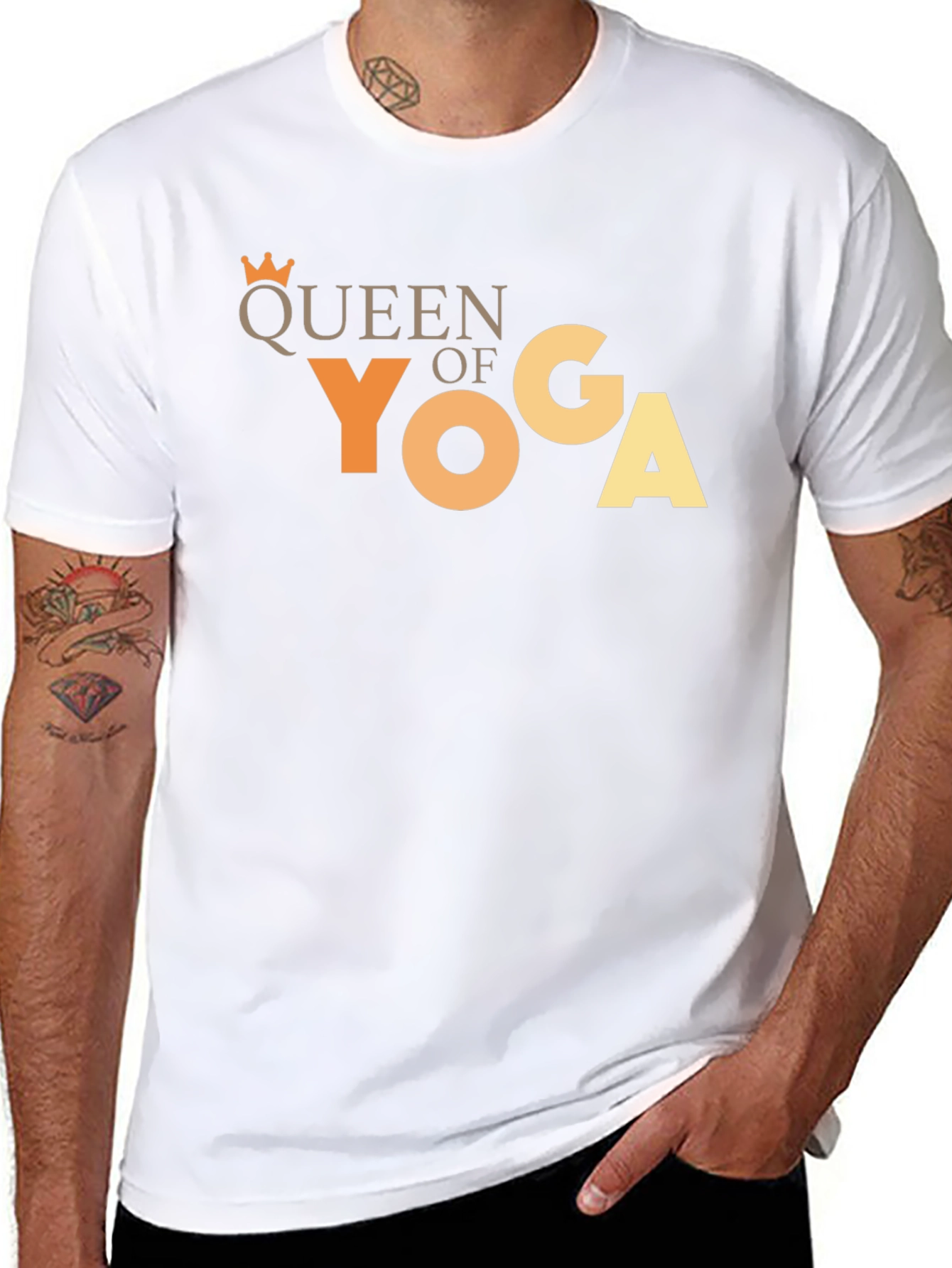 Queen of Yoga Black T-Shirt