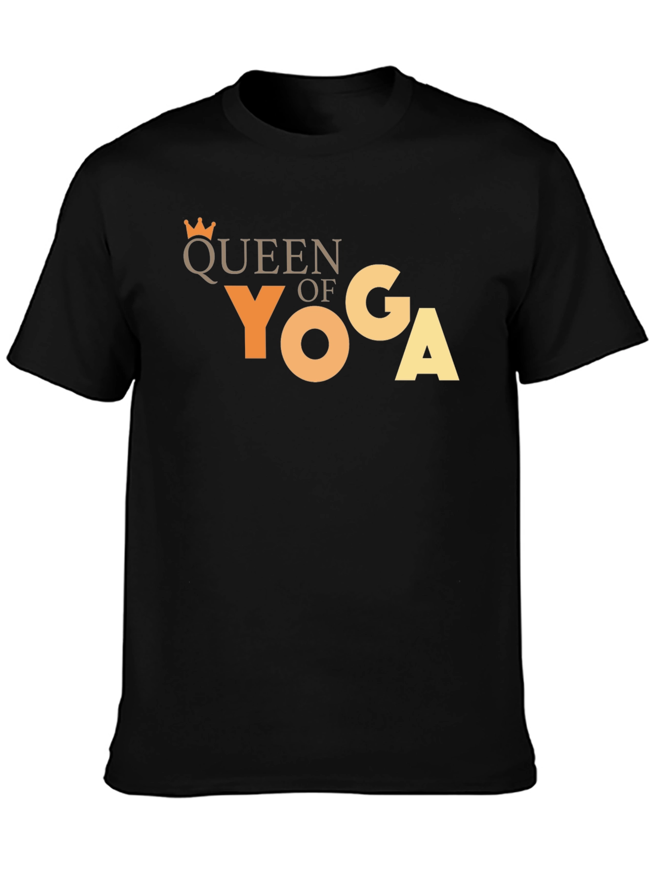 Queen of Yoga Black T-Shirt