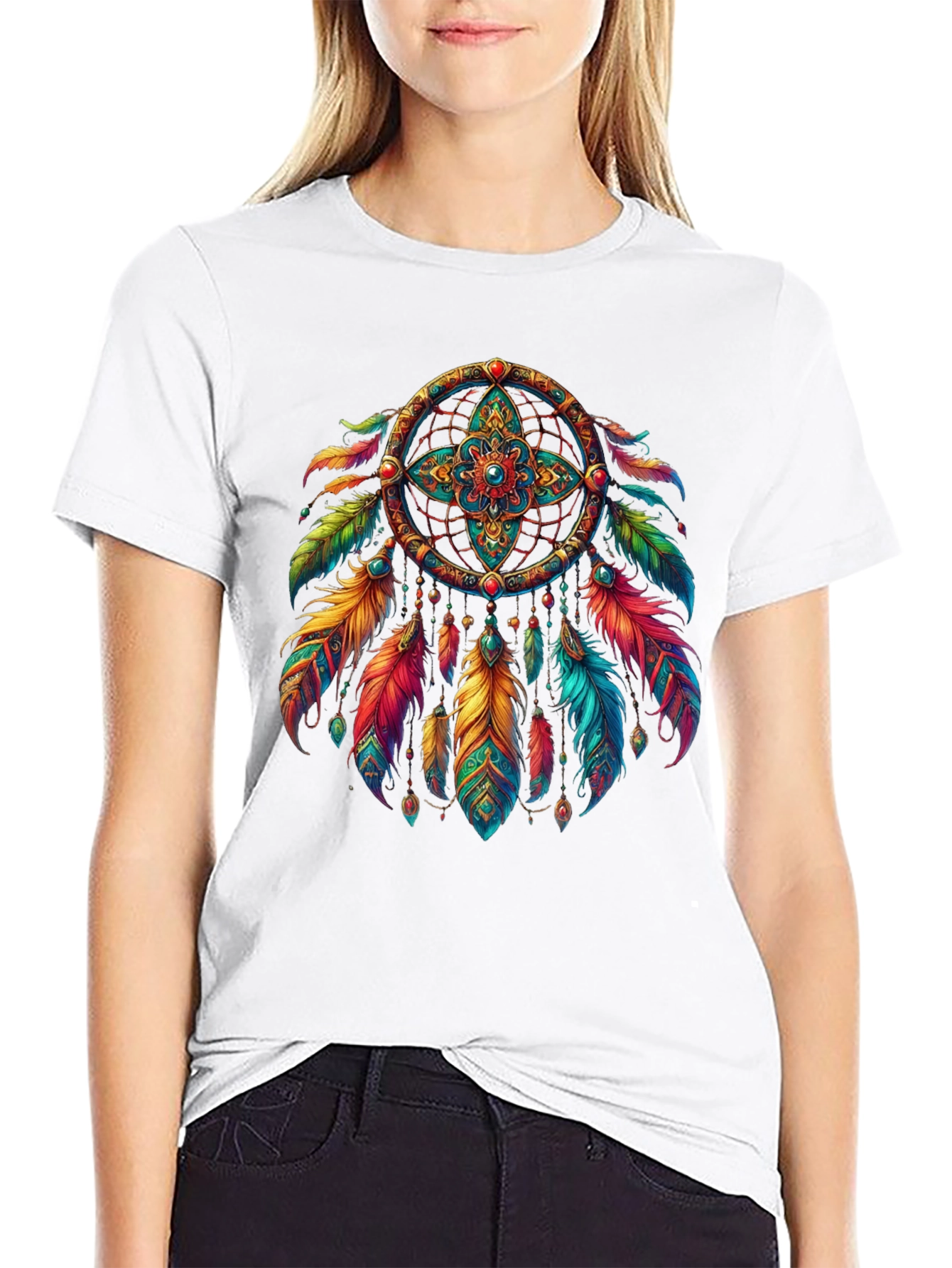 Dream Catcher Graphic T-Shirt - Boho Style