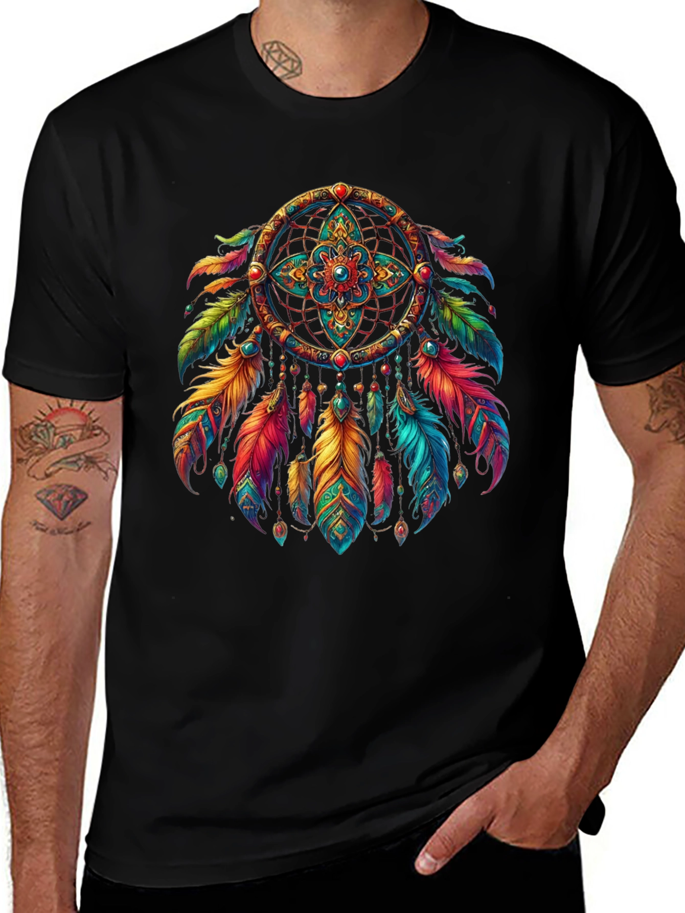 Dream Catcher Graphic T-Shirt - Boho Style