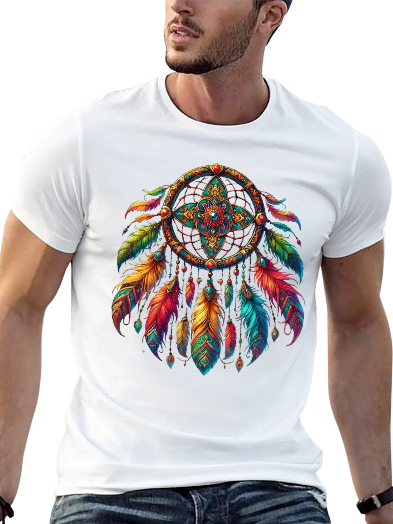 Dream Catcher Graphic T-Shirt - Boho Style