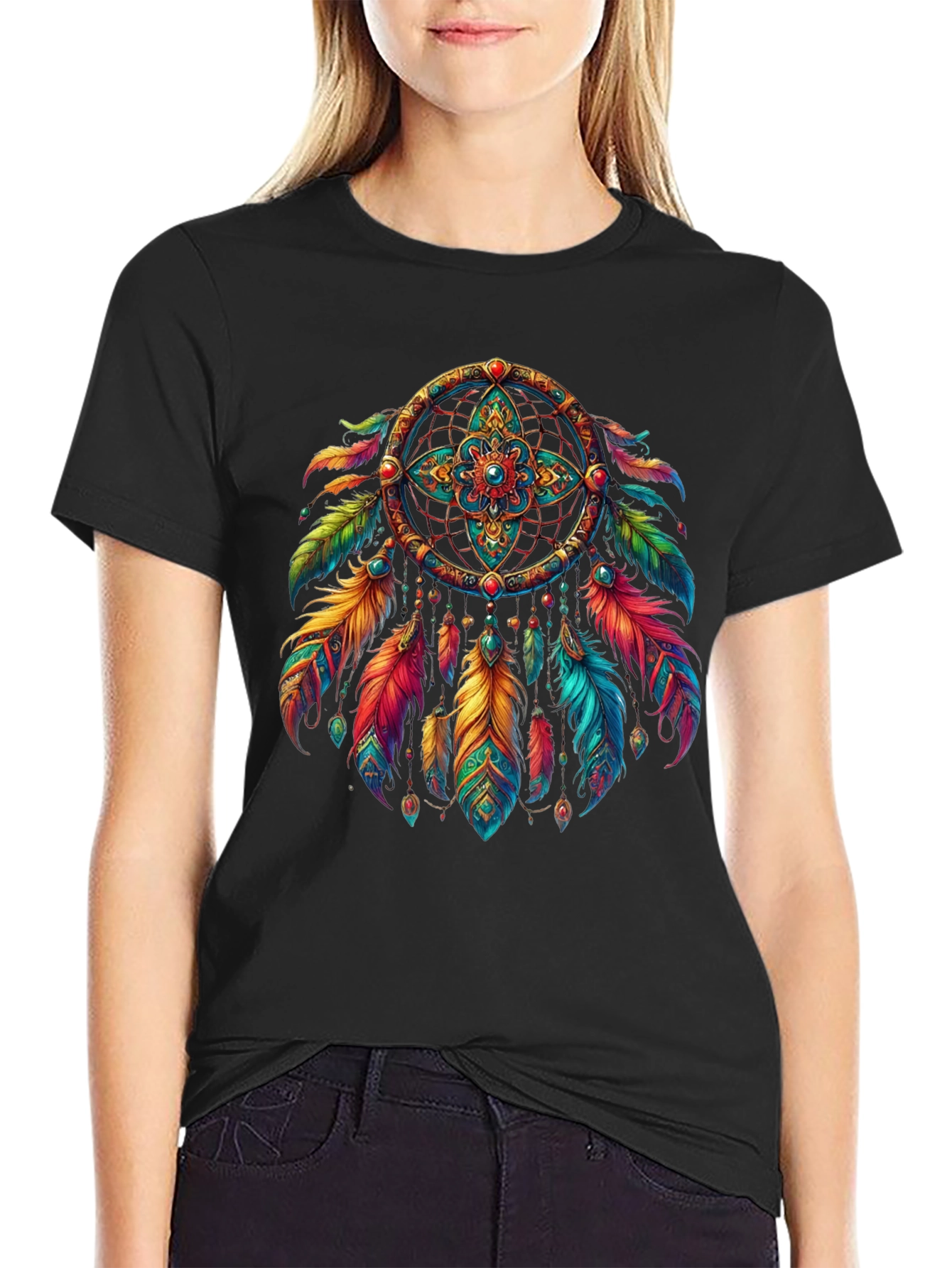 Dream Catcher Graphic T-Shirt - Boho Style