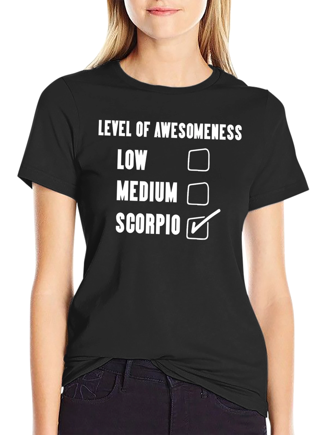 Scorpio Level of Awesomeness Graphic Tee