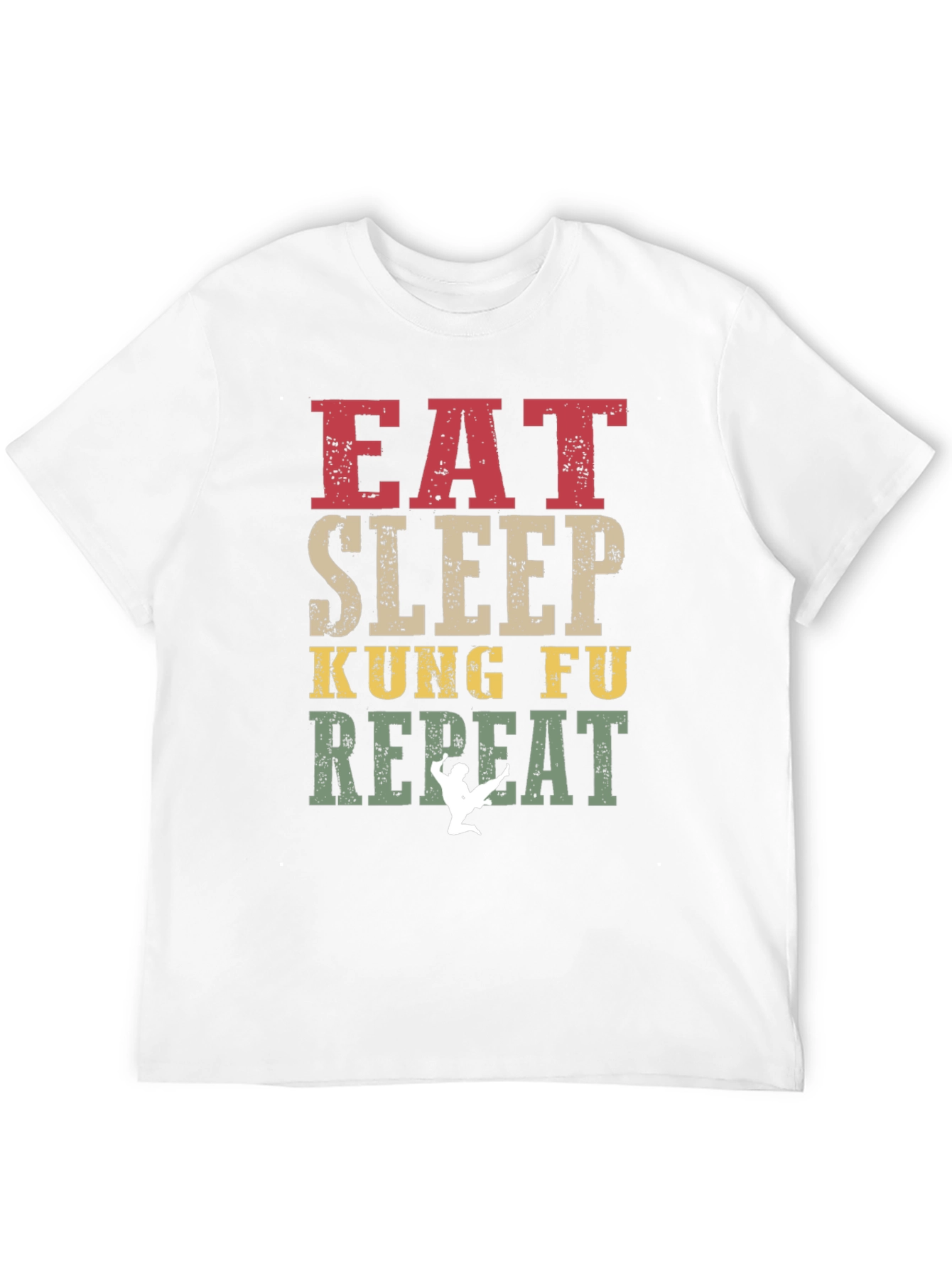 Eat Sleep Kung Fu Repeat Graphic Tee