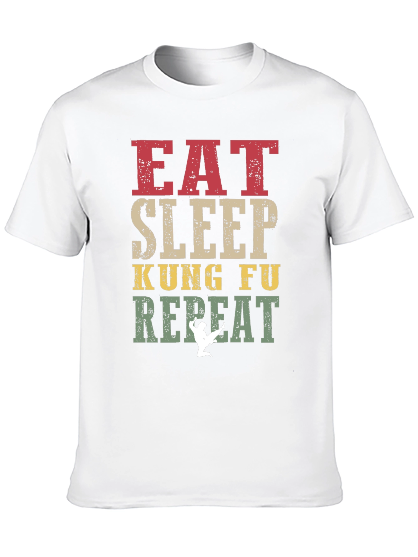 Eat Sleep Kung Fu Repeat Graphic Tee
